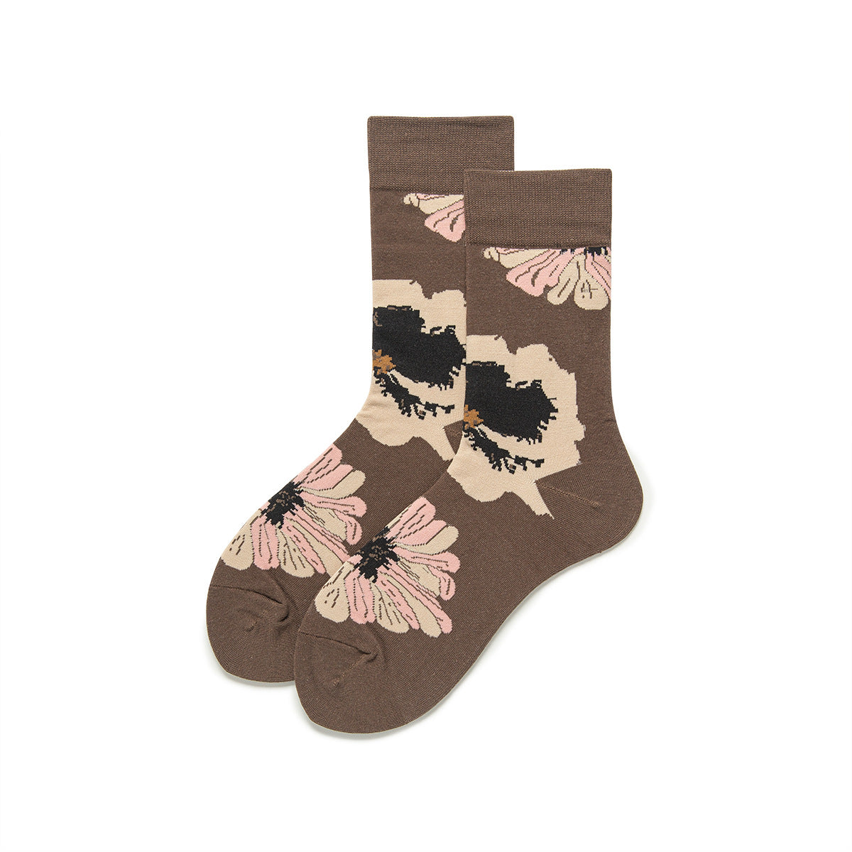 Black Floral Women Scoks-Grainvity