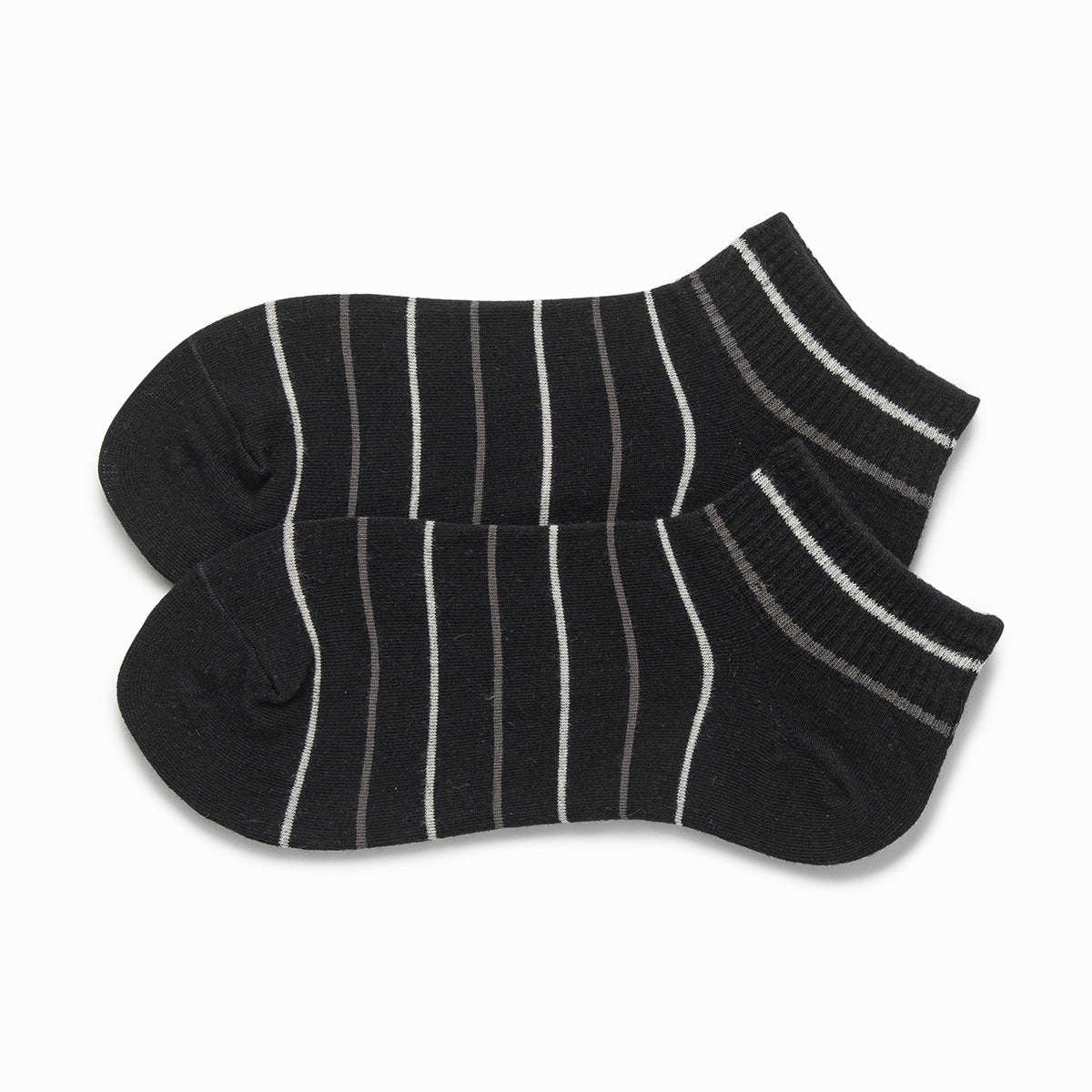 black striped women ankle socks   for outdoor 