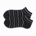 black striped women ankle socks   for outdoor 