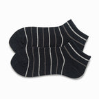 black striped women ankle socks   for outdoor 