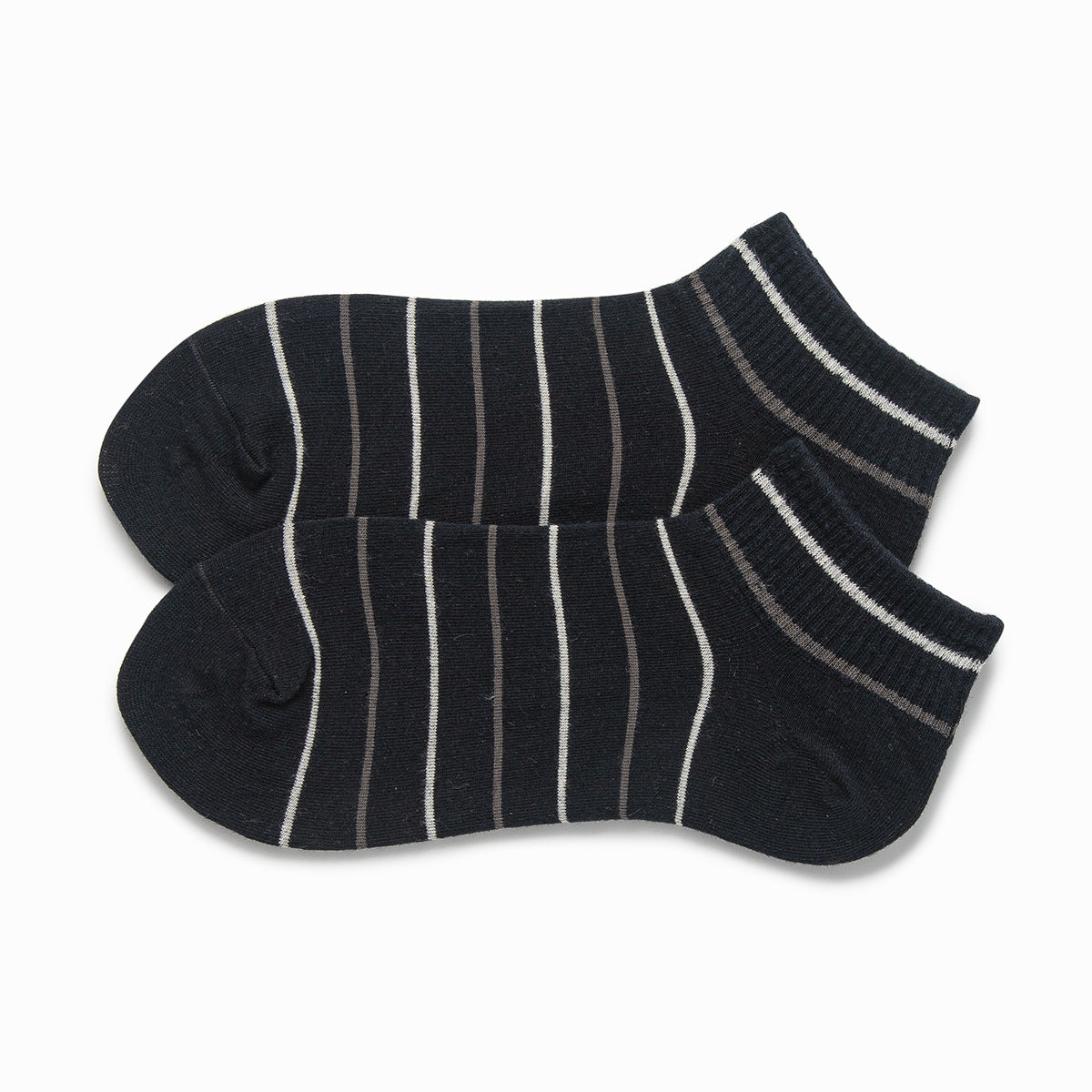 black striped women ankle socks   for outdoor 