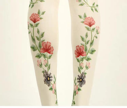 Floral Bride Tights Opaque-Grainvity