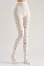 Bunny Bow Tights with high elasticity and shaping fit, suitable for events, cosplay, street style, and gifting girls at Christmas