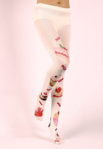 Cupcake Tights with high elasticity and shaping fit, suitable for events, cosplay, street style, and gifting girls at Christmas