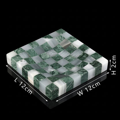 Checkered Marble Storage Tray-Grainvity