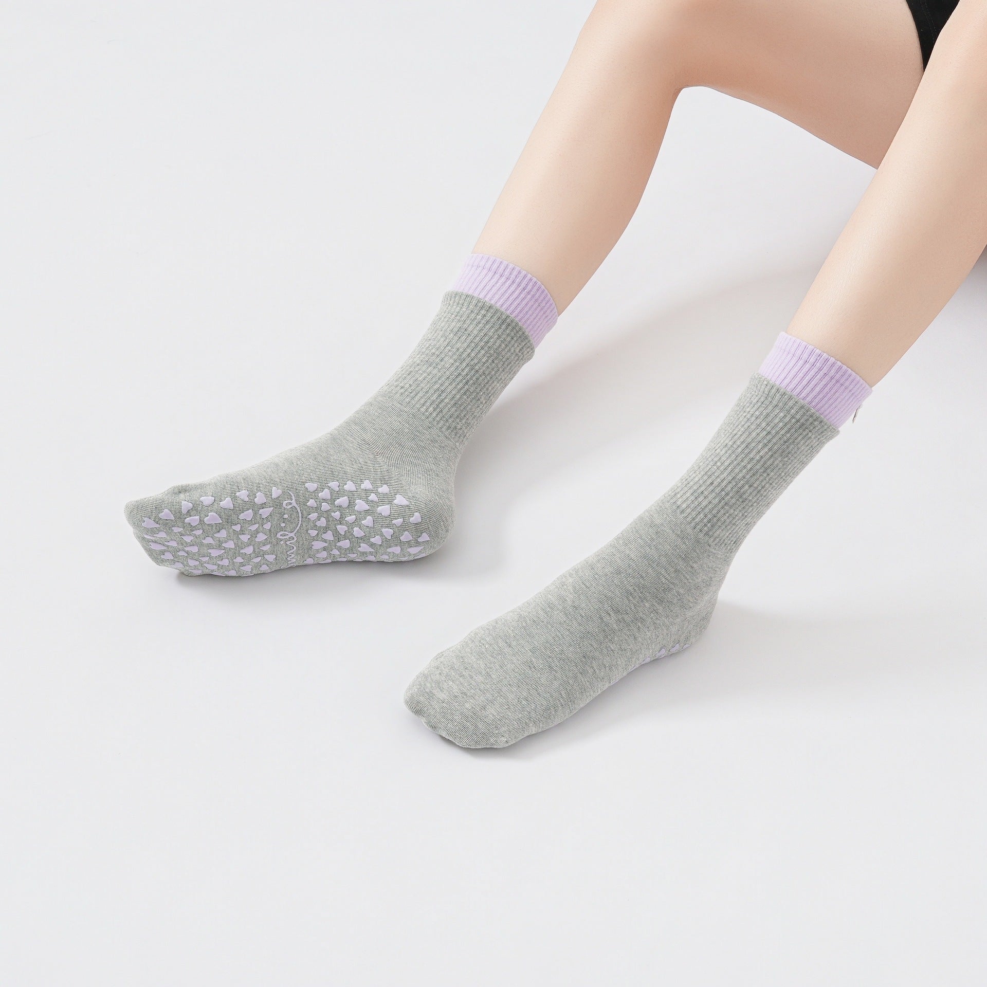 Color-Block Non Slip Yoga Socks-Grainvity