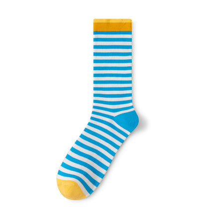 Colourful Strip Socks-Grainvity