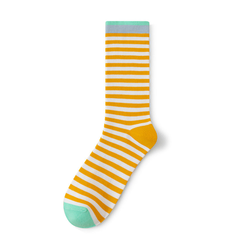 Colourful Strip Socks-Grainvity