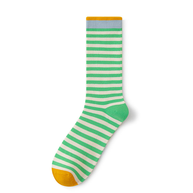 Colourful Strip Socks-Grainvity