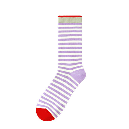 Colourful Strip Socks-Grainvity