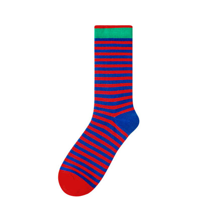 Colourful Strip Socks-Grainvity