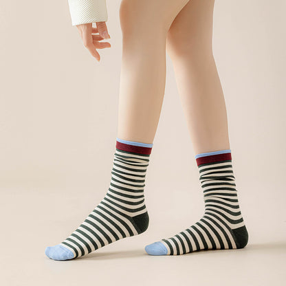 Colourful Strip Socks-Grainvity