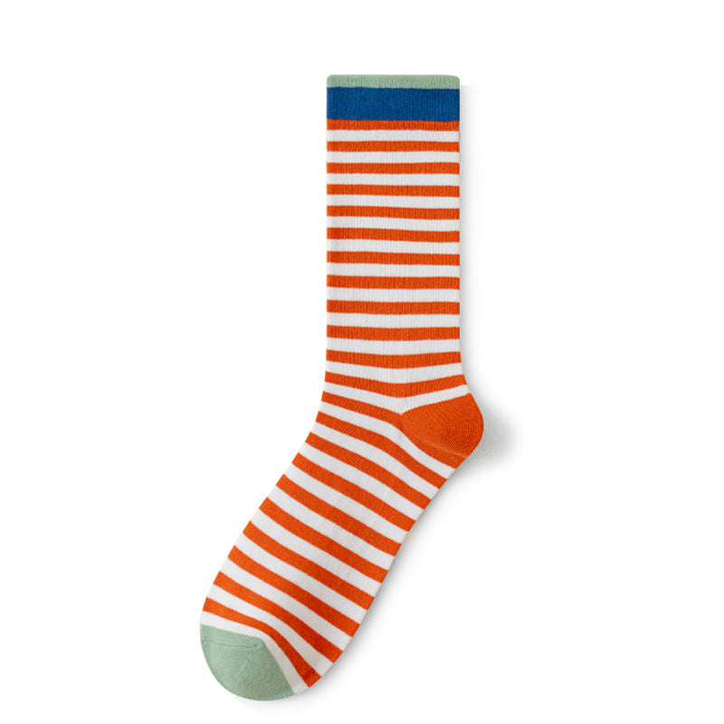 Colourful Strip Socks-Grainvity