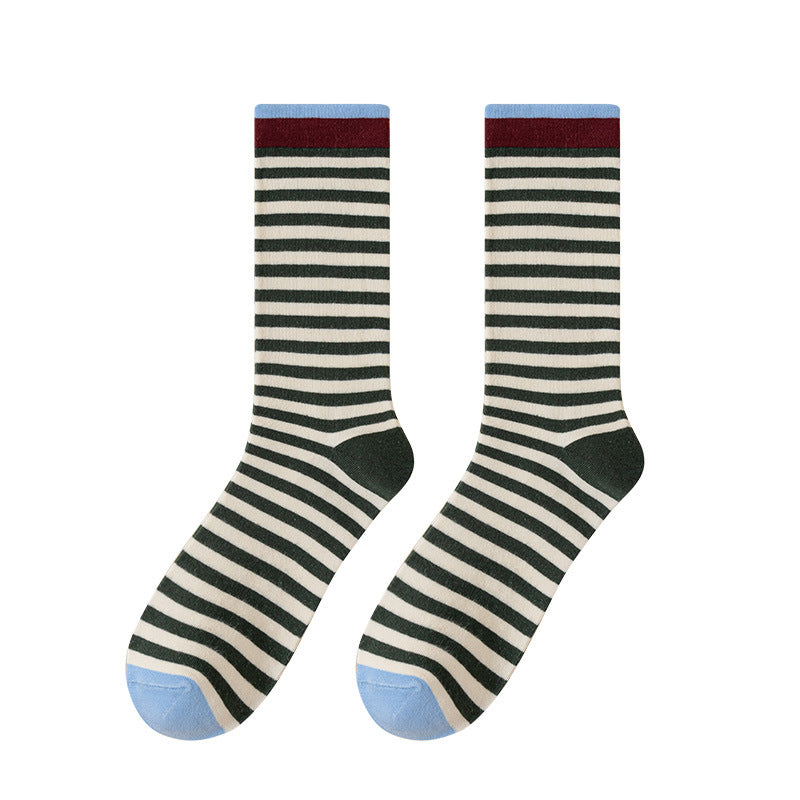 Colourful Strip Socks-Grainvity