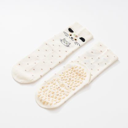Cute Cat Polka Dot Yoga Socks-Grainvity