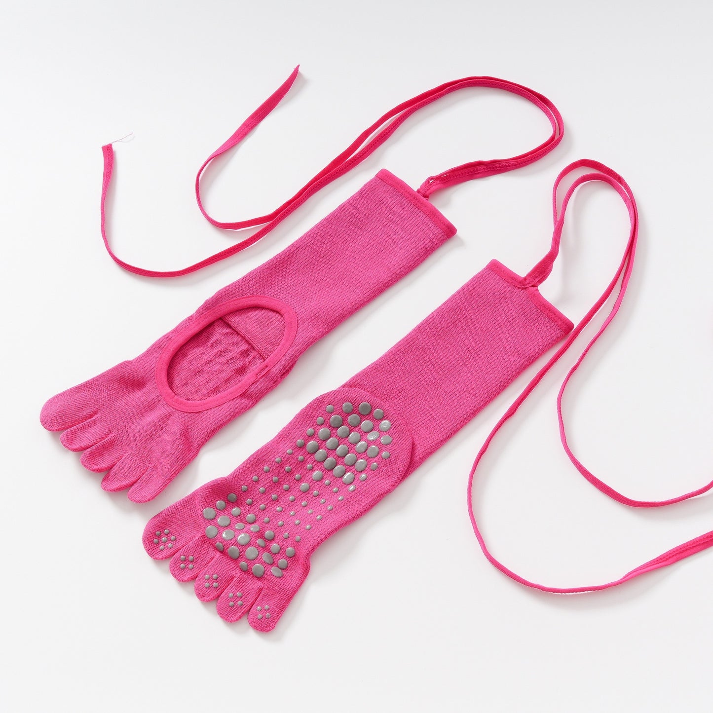 Five-toed Backless Yoga Socks Tied Socks-Grainvity