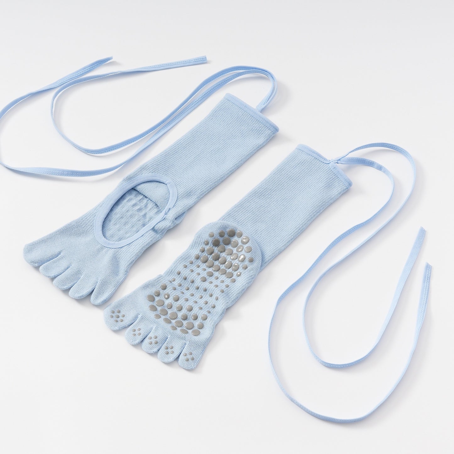 Five-toed Backless Yoga Socks Tied Socks-Grainvity