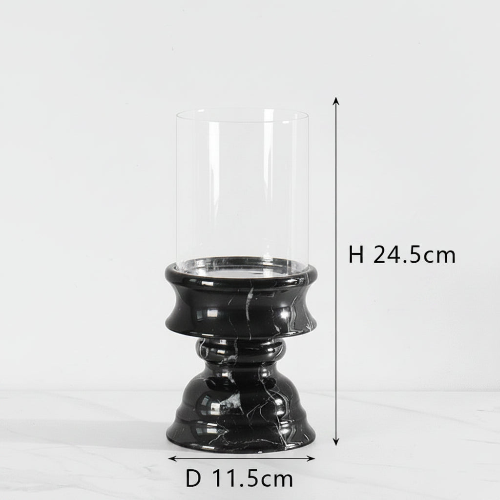 Goblet Marble Candle Holder-Grainvity