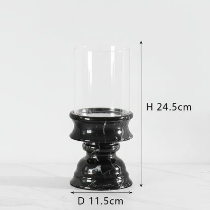 Goblet Marble Candle Holder-Grainvity