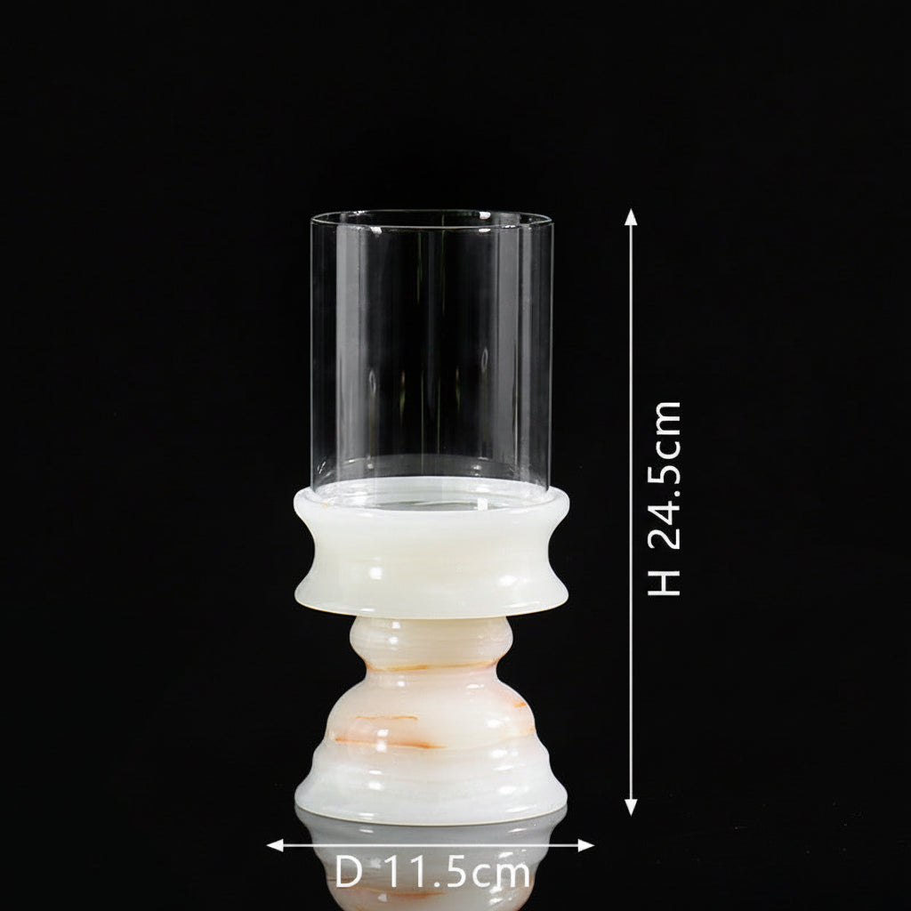Goblet Marble Candle Holder-Grainvity