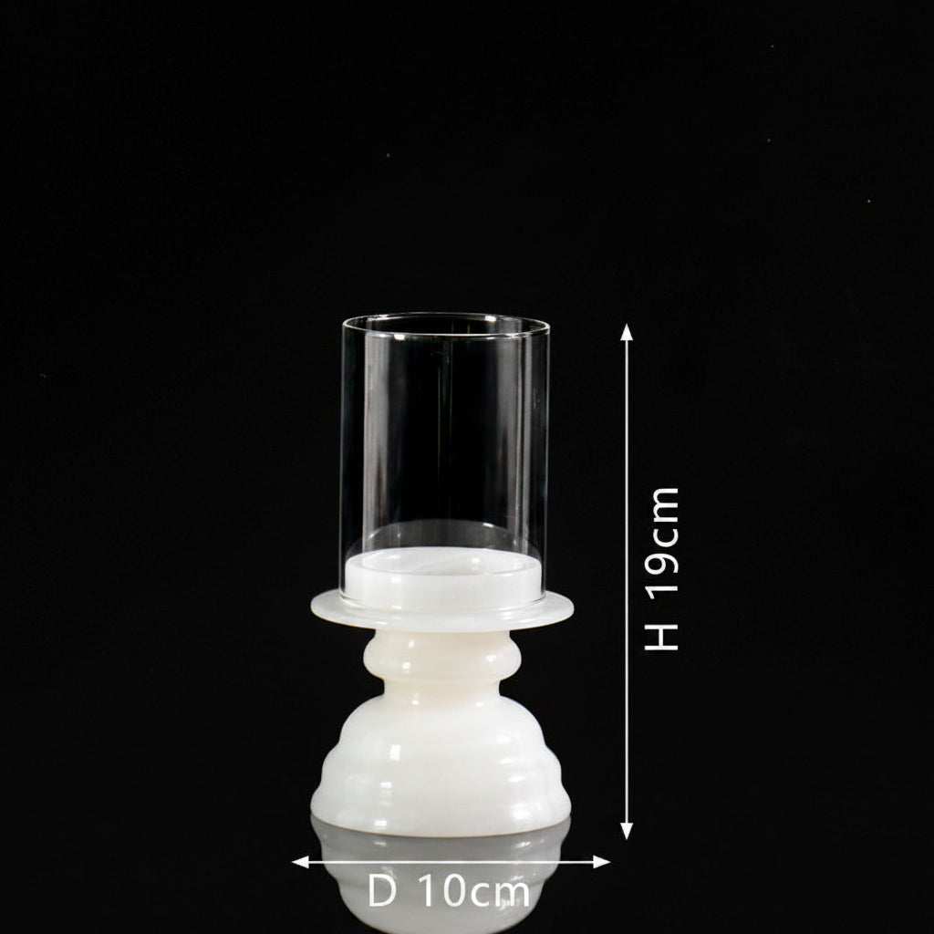 Goblet Marble Candle Holder-Grainvity