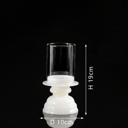 Goblet Marble Candle Holder-Grainvity