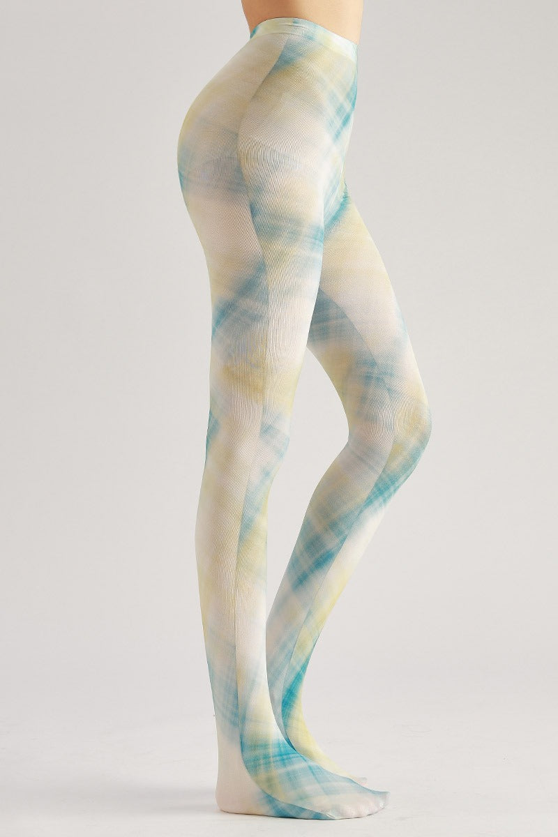 Gradient Plaid Women Tights Women's Fancy Dress Costume Accessories, Perfect for Parties, Office, Street Fashion, and Daily Wear