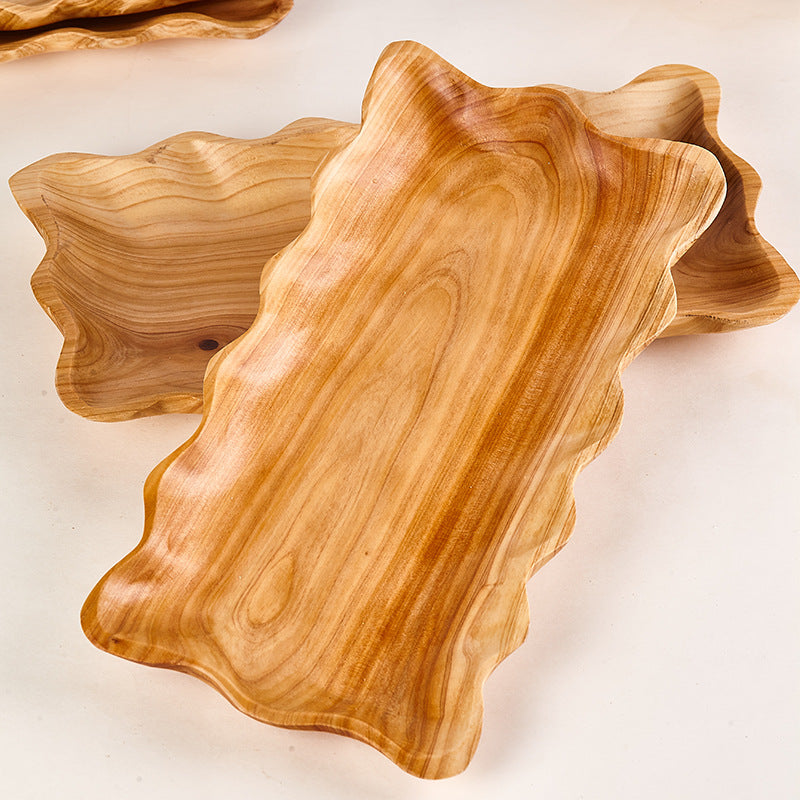 Handcrafted Cedar Wood Bread & Serving Tray