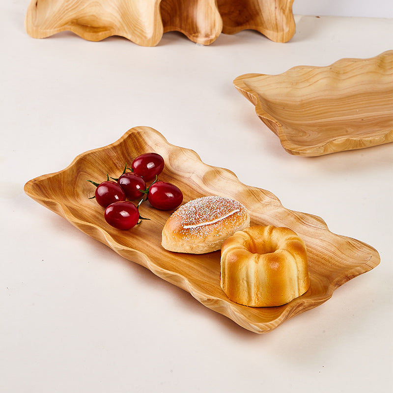 Handcrafted Cedar Wood Bread & Serving Tray