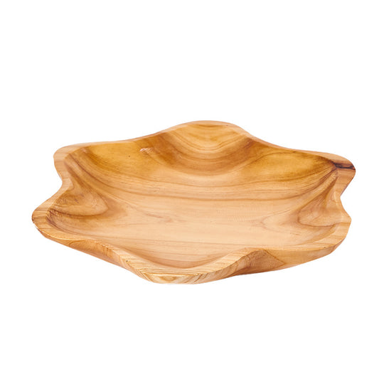 Handcrafted Cedar Wood Star-Shaped Serving Plate