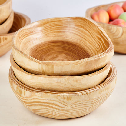 Irregular Wooden Bowls Decorative Cedar Bowls