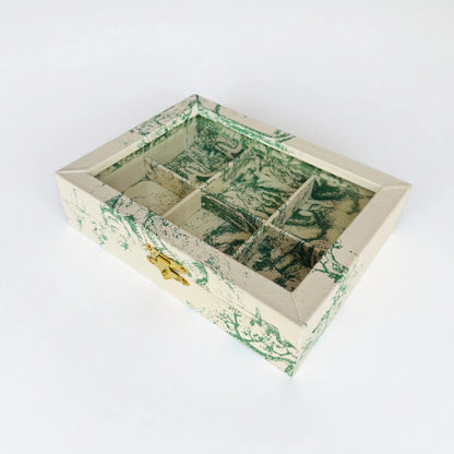 French Green Sofa Jewelry Holder