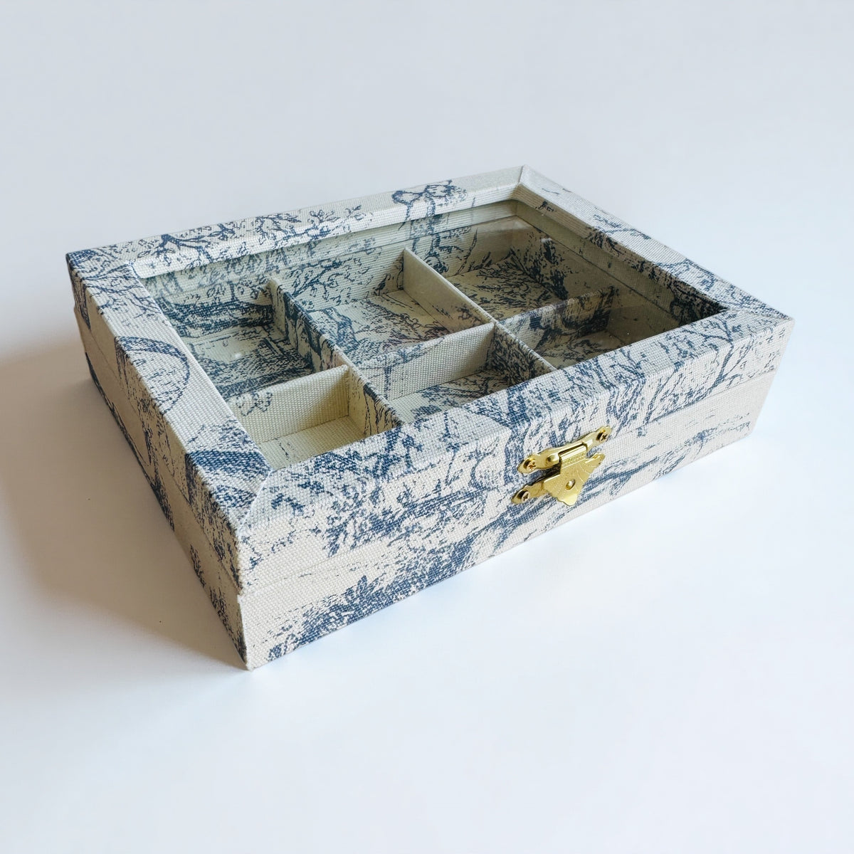 French Blue Mini Sofa Jewelry Holder