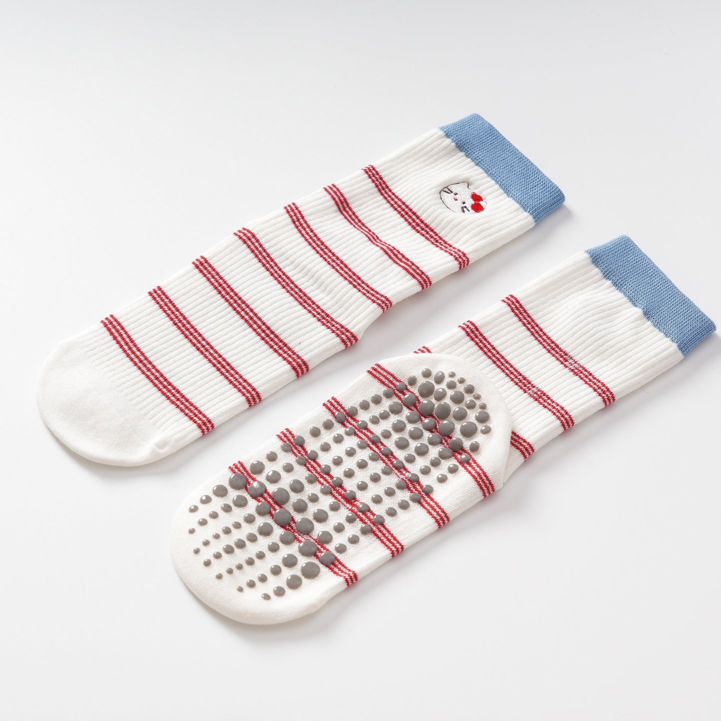 Kitty Striped Yoga Socks-Grainvity