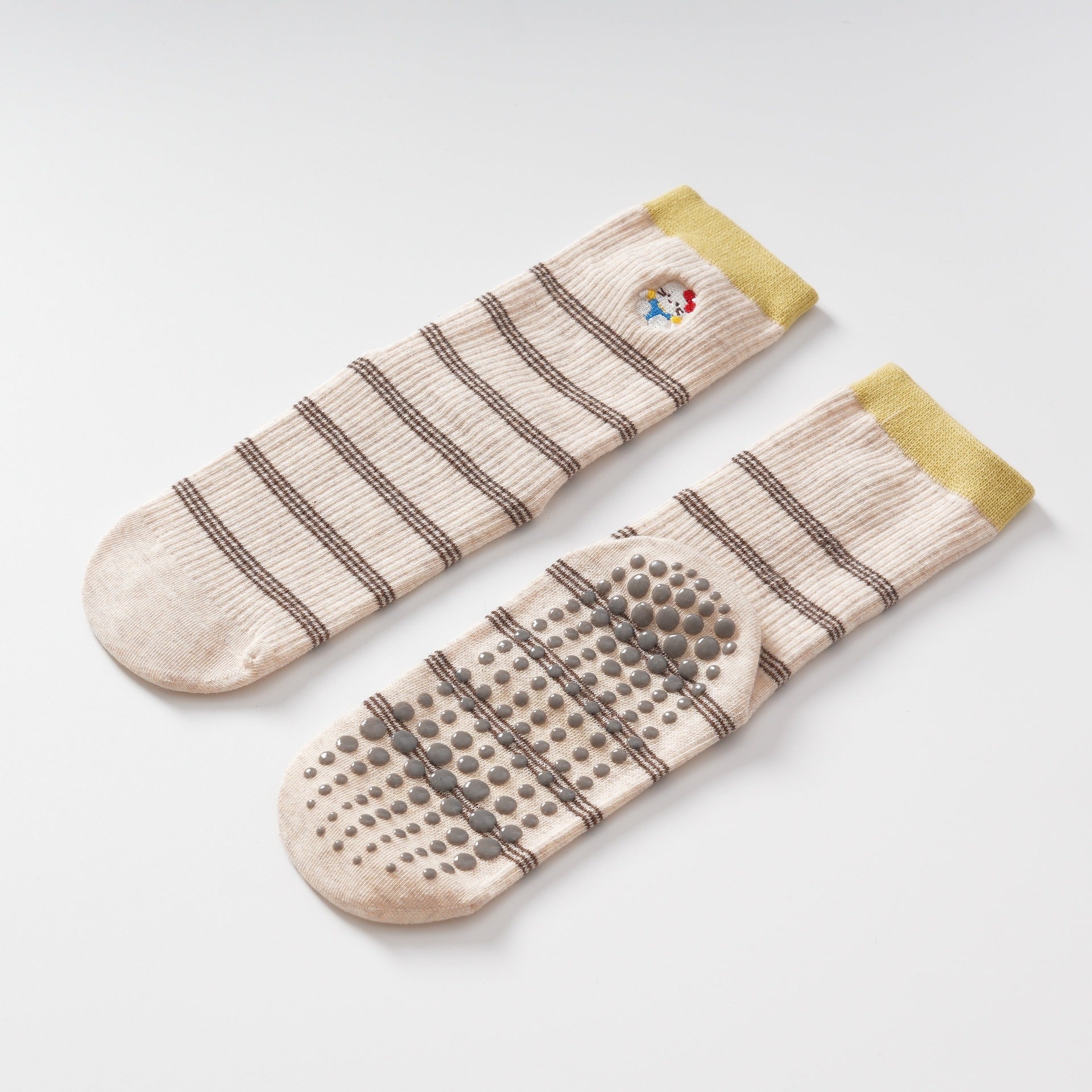 Kitty Striped Yoga Socks-Grainvity