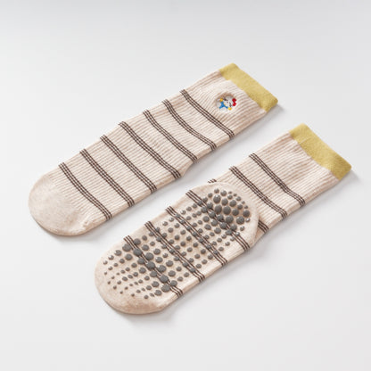 Kitty Striped Yoga Socks-Grainvity