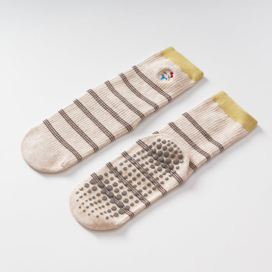 Kitty Striped Yoga Socks-Grainvity