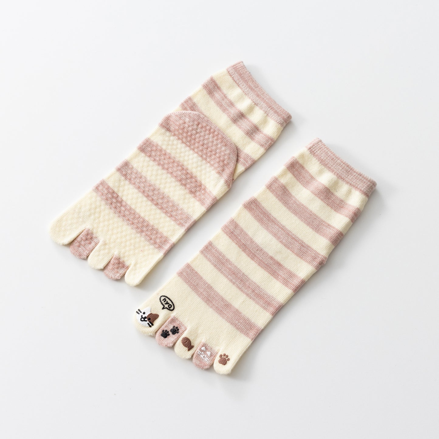 Kitty Yoga Toe Socks-Grainvity