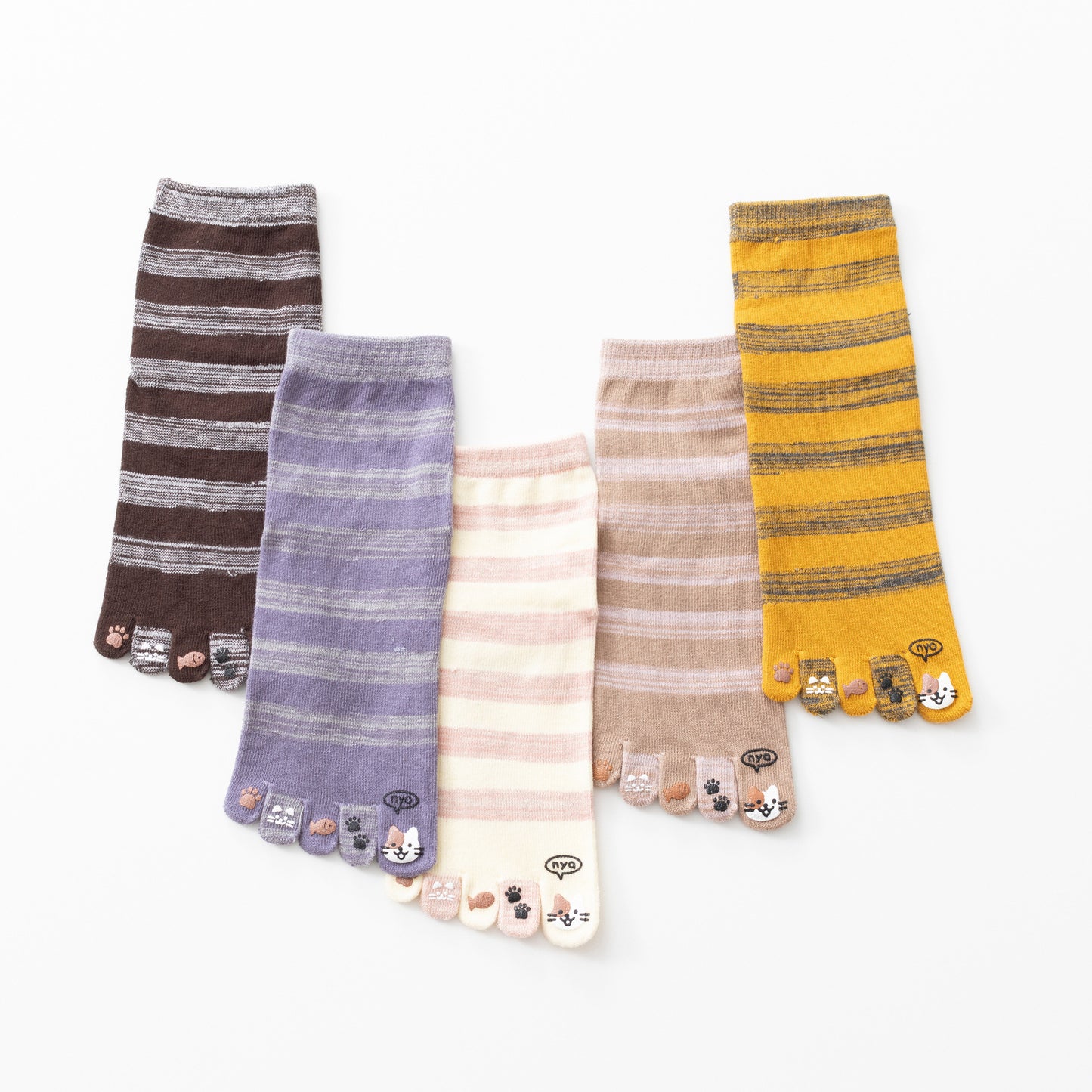 Kitty Yoga Toe Socks-Grainvity