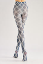 Kitty Tartan Women Tights Women's Fancy Dress Costume Accessories, Perfect for Parties, Office, Street Fashion, and Daily Wear