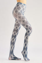 Kitty Tartan Women Tights Women's Fancy Dress Costume Accessories, Perfect for Parties, Office, Street Fashion, and Daily Wear