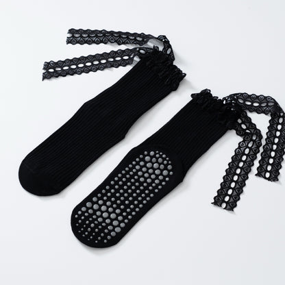 Lace strap yoga socks-Grainvity