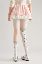 Gemstone Sweet Women Tights with high elasticity and shaping fit, suitable for events, cosplay, street style, and gifting girls at Christmas