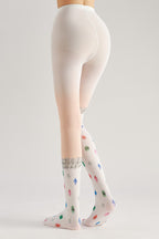 Gemstone Sweet Women Tights with high elasticity and shaping fit, suitable for events, cosplay, street style, and gifting girls at Christmas