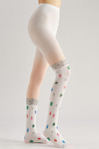 Gemstone Sweet Women Tights with high elasticity and shaping fit, suitable for events, cosplay, street style, and gifting girls at Christmas