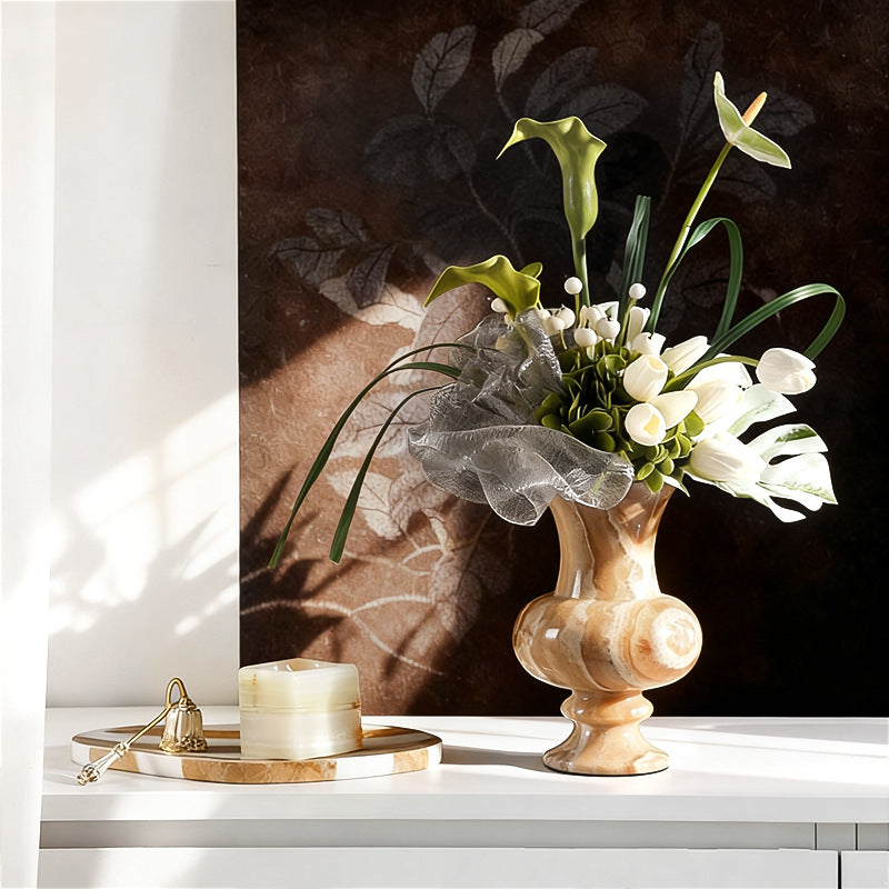Luxury Artistic Marble & Jade Vases-Grainvity