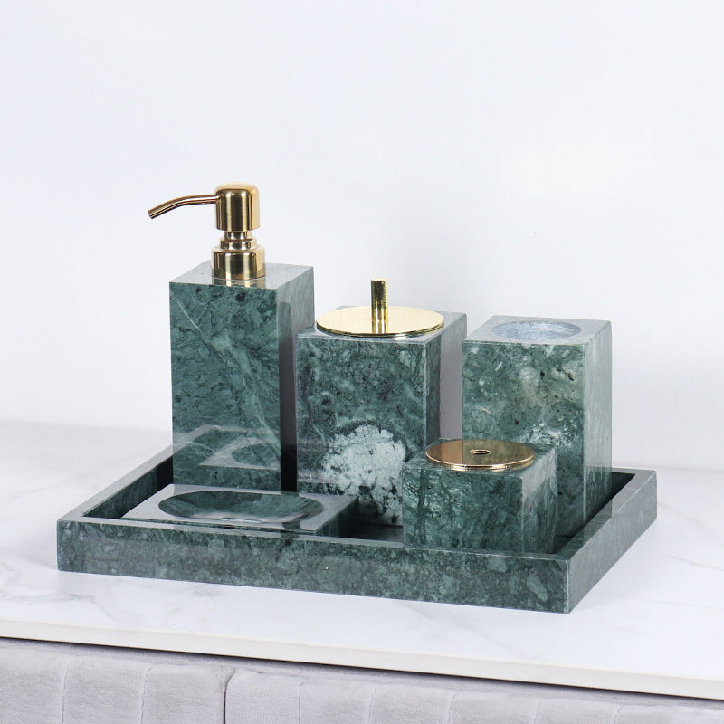 Luxury Marble Bathroom Accessory Set-Grainvity
