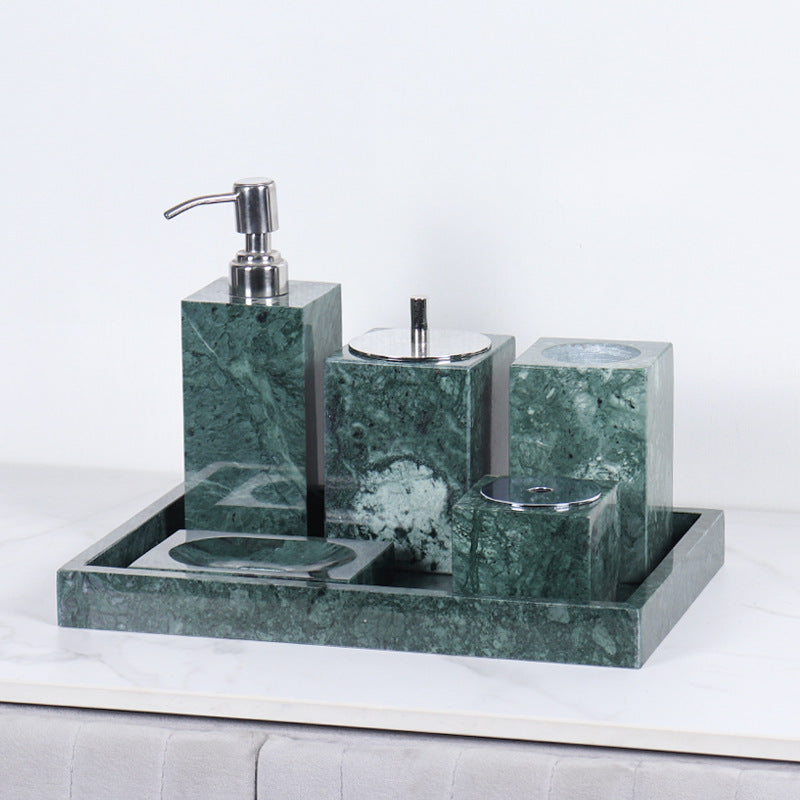 Luxury Marble Bathroom Accessory Set-Grainvity