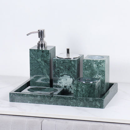 Luxury Marble Bathroom Accessory Set-Grainvity