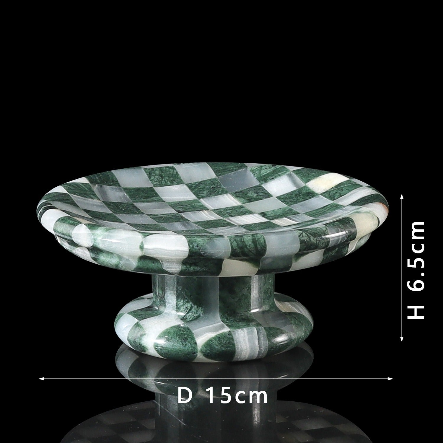 Marble & Jade Checkerboard Tray-Grainvity